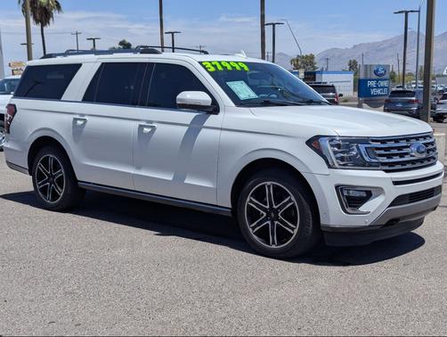 Star White Metallic Tri-Coat 2021 Ford Expedition Max Limited