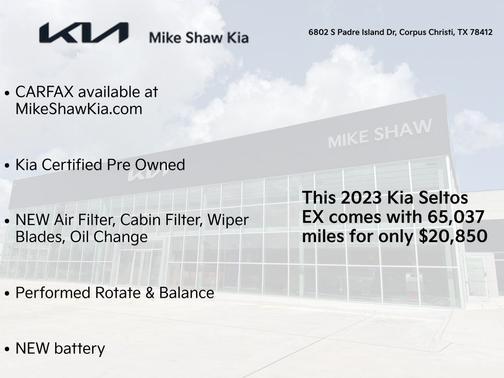 Neptune Blue 2023 Kia Seltos EX