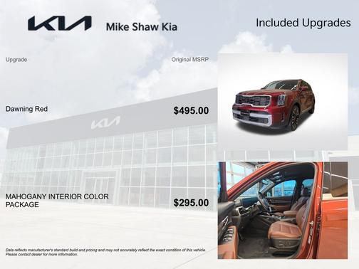 Dawning Red 2024 Kia Telluride SX