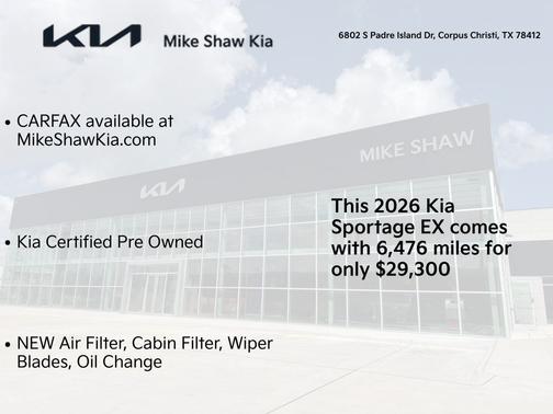 Ebony Black 2026 Kia Sportage EX