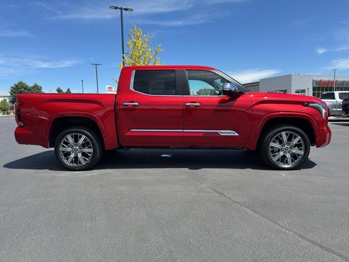 Supersonic Red 2024 Toyota Tundra Hybrid Capstone