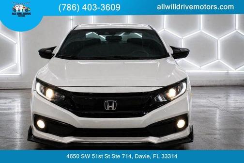 White 2021 Honda Civic Sport