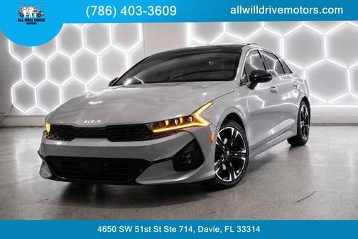 Gray 2022 Kia K5 GT-Line