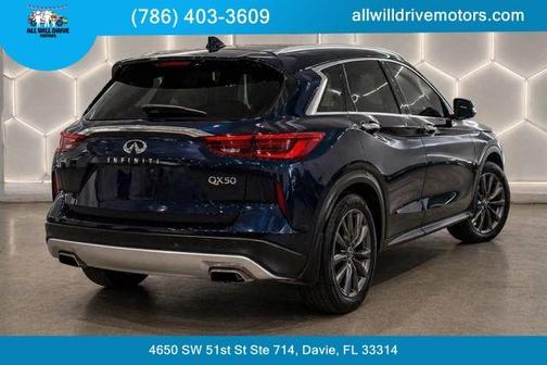Hermosa Blue 2020 INFINITI QX50 Luxe
