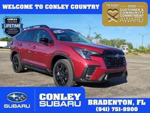 Crimson Red 2026 Subaru Ascent Onyx Edition Touring