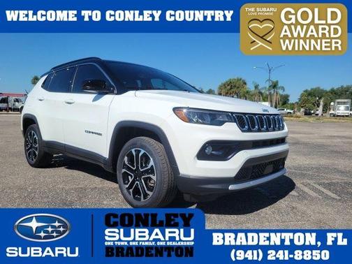 Bright White Clearcoat 2023 Jeep Compass Limited
