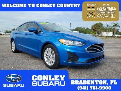 Blue Metallic 2019 Ford Fusion SE