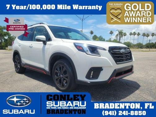 Crystal White Pearl 2023 Subaru Forester Sport