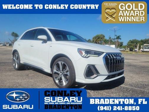 Glacier White Metallic 2020 Audi Q3 45 S line Premium Plus