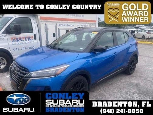2 Tone Blue / Black 2023 Nissan Kicks SR SUV