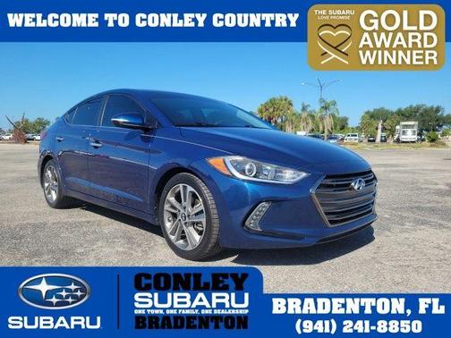 Lakeside Blue 2017 Hyundai ELANTRA Limited