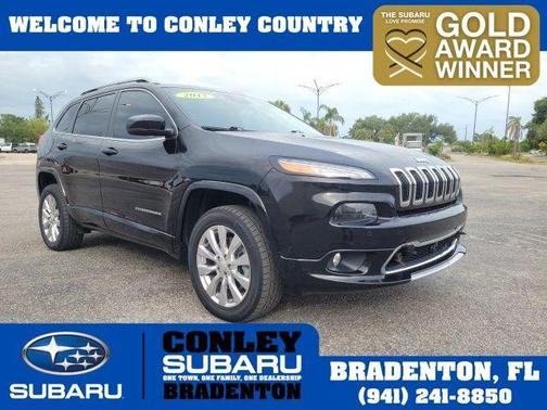 Diamond Black 2017 Jeep Cherokee Overland SUV
