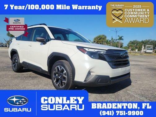 Crystal White Pearl 2025 Subaru Forester Premium