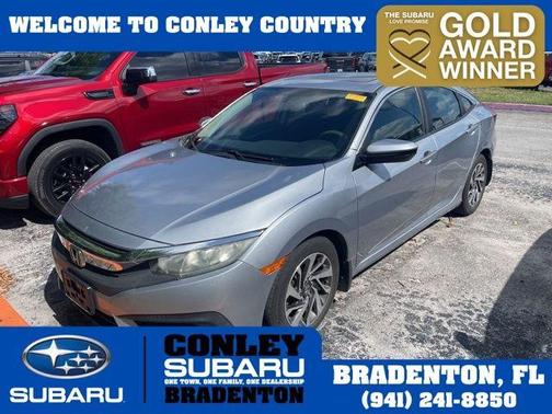 Silver 2016 Honda Civic EX