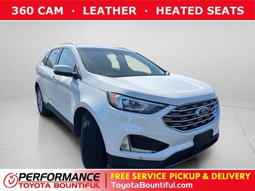 Star White Metallic Tri-Coat 2020 Ford Edge Titanium