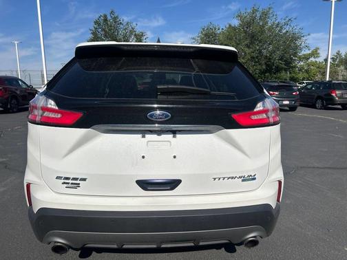 Star White Metallic Tri-Coat 2020 Ford Edge Titanium
