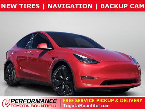 Red Multi-Coat 2023 Tesla Model Y Long Range Dual Motor All-Wheel Drive