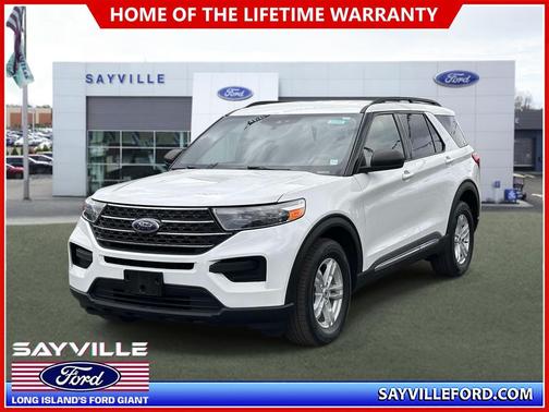 Star White Metallic Tri-Coat 2020 Ford Explorer XLT