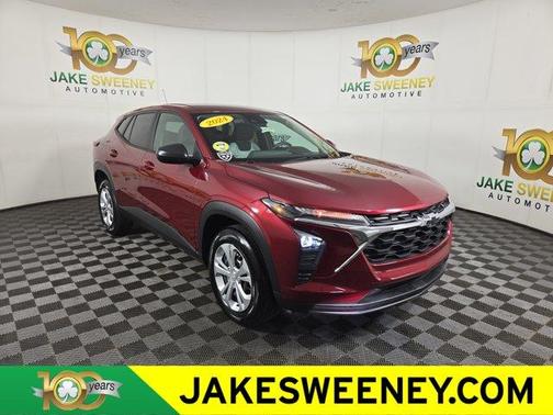 Crimson Metallic 2024 Chevrolet Trax LS