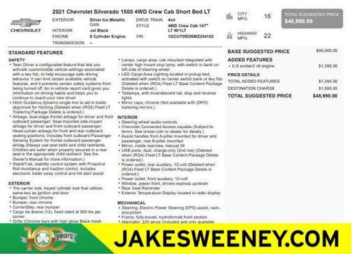 Silver Ice Metallic 2021 Chevrolet Silverado 1500 LT
