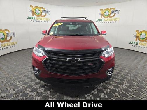 Cajun Red Tintcoat 2021 Chevrolet Traverse RS