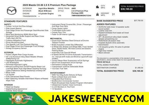 Ingot 2025 Mazda CX-50 2.5 S Premium Plus Package