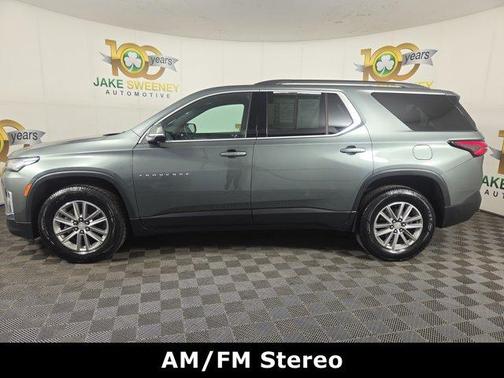 Silver Sage Metallic 2022 Chevrolet Traverse LT Cloth