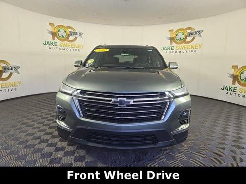 Silver Sage Metallic 2022 Chevrolet Traverse LT Cloth