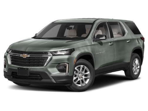 Silver Sage Metallic 2022 Chevrolet Traverse LT Cloth