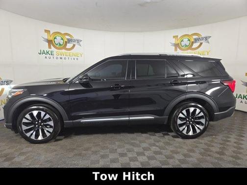 Agate Black Metallic 2025 Ford Explorer Platinum