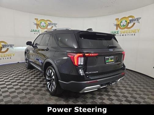 Agate Black Metallic 2025 Ford Explorer Platinum