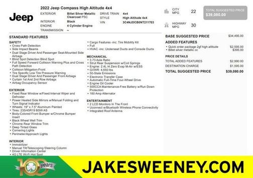 2022 Jeep Compass Altitude