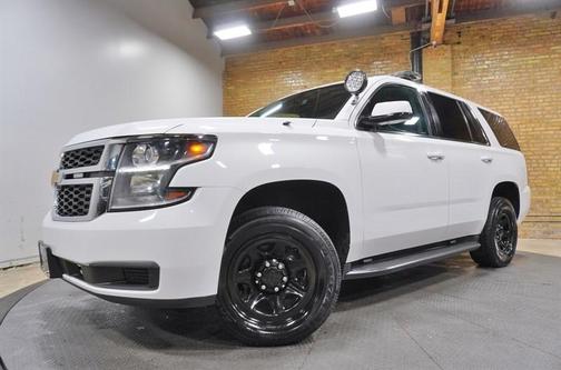 White 2018 Chevrolet Tahoe Police
