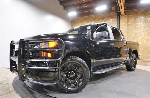 Black 2024 Chevrolet Silverado 1500 PPV POLICE LIGHTBAR LED LIGHTS CONSOLE PARTITION E