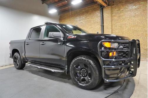 Black 2024 Chevrolet Silverado 1500 PPV POLICE LIGHTBAR LED LIGHTS CONSOLE PARTITION E