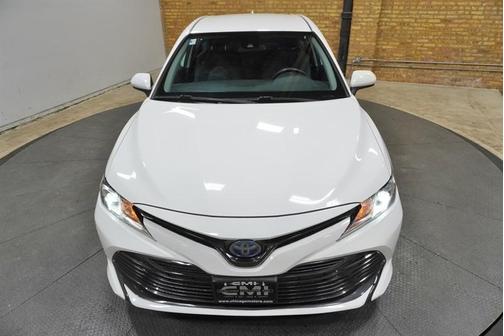 White 2020 Toyota Camry Hybrid LE