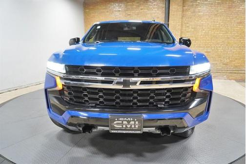 Blue 2021 Chevrolet Tahoe Police