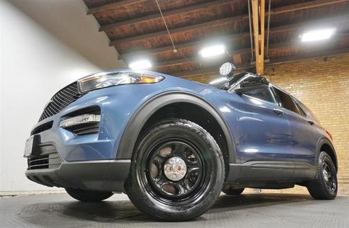 Blue 2022 Ford Utility Police Interceptor Base