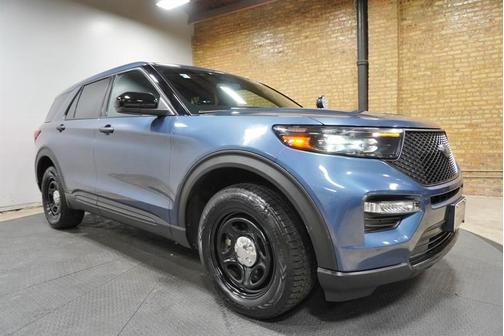 Blue 2022 Ford Utility Police Interceptor Base