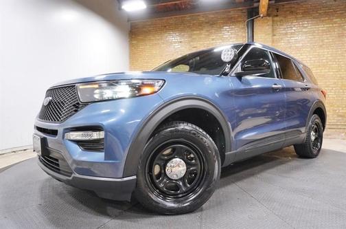 Blue 2022 Ford Utility Police Interceptor Base