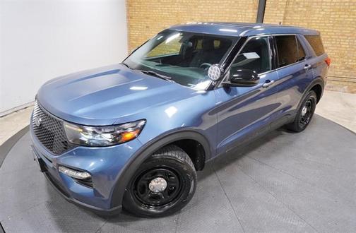 Blue 2022 Ford Utility Police Interceptor Base