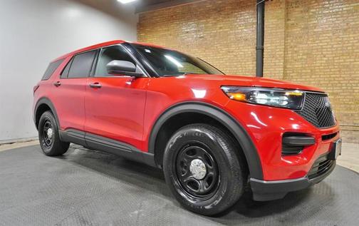 Red 2020 Ford Utility Police Interceptor Base