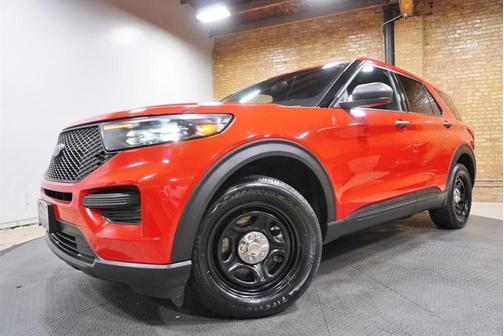 Red 2020 Ford Utility Police Interceptor Base
