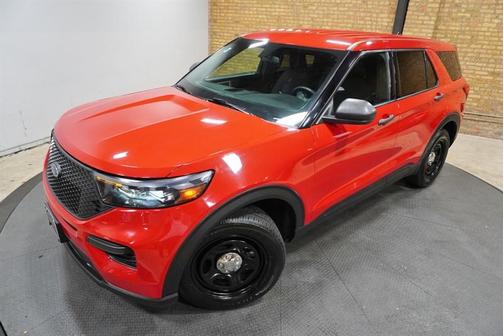 Red 2020 Ford Utility Police Interceptor Base