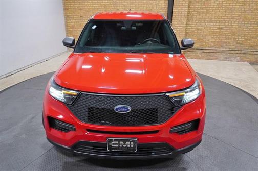 Red 2020 Ford Utility Police Interceptor Base