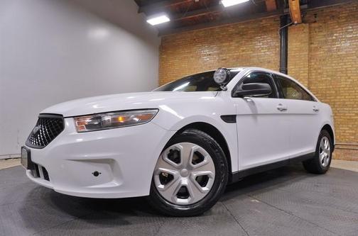 White 2014 Ford Sedan Police Interceptor Base