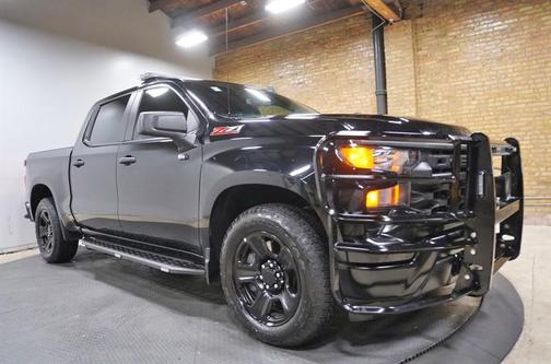 Black 2024 Chevrolet Silverado 1500 PPV POLICE LIGHTBAR LED LIGHTS CONSOLE PARTITION E