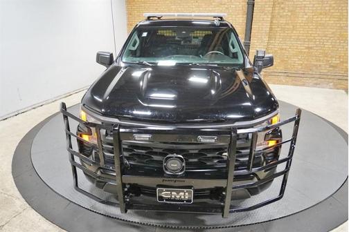 Black 2024 Chevrolet Silverado 1500 PPV POLICE LIGHTBAR LED LIGHTS CONSOLE PARTITION E