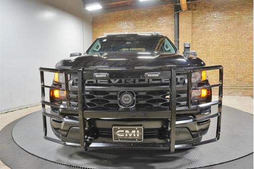Black 2024 Chevrolet Silverado 1500 PPV POLICE LIGHTBAR LED LIGHTS CONSOLE PARTITION E