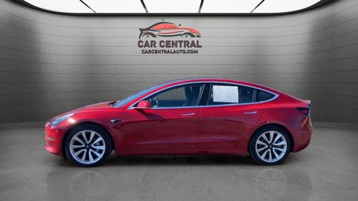 Red Multi-Coat 2018 Tesla Model 3 Long Range